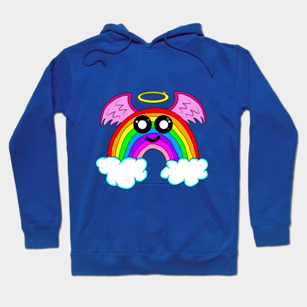 Happy little rainbow Hoodie by MelanieJeyakkumar